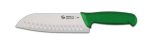 Sanelli Ambrogio 18 cm-es santoku kés zöld színben 
