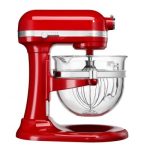   KITCHENAID PROFESSZIONÁLIS ROBOTGÉP ÜVEGTÁLLAL "PIROS"