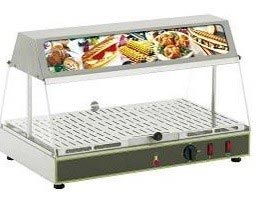 Melegentartó vitrin