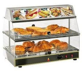 Melegentartó vitrin